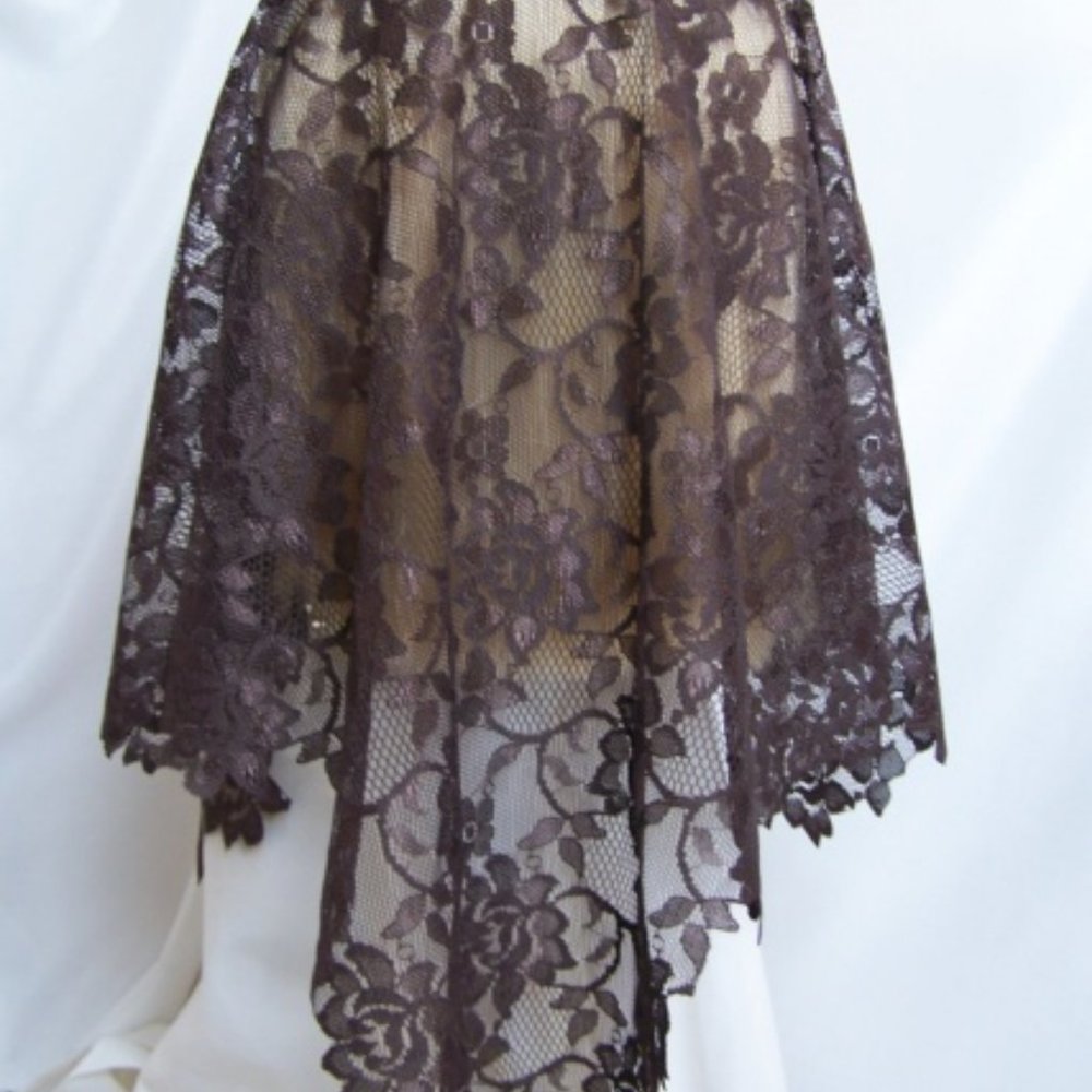 Veils By Lily Brown Lace Mantilla Catholic Chapel Veil